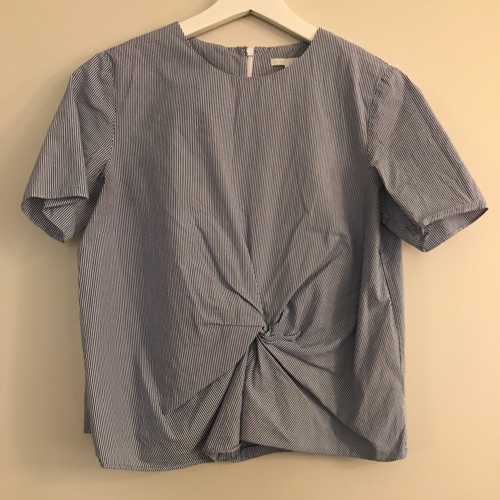 COS Striped twist shirt